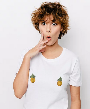 T-Shirt Femme original en coton bio - Ananas