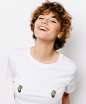 T-Shirt Femme original en coton bio - Cactus